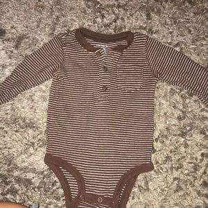 Carters brown onesie